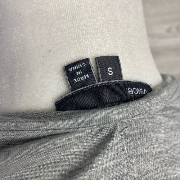 Vince Gray Crew Neck Long Sleeve Soft Knit Blouse - Picture 5 of 8